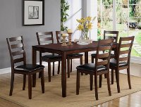 Dark Brown Traditional 7 Piece Dining Set - Tahoe