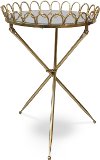 Regal Brass Accent Table