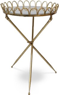Regal Brass Accent Table