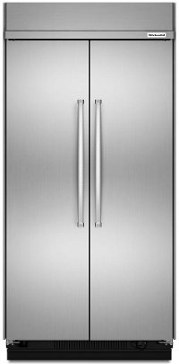 KBSN608ESS KitchenAid 48 Inch Built-In Side by Side Refrigerator - Stainless Steel
