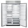 KBSN608ESS KitchenAid 48 Inch Built-In Side by Side Refrigerator - Stainless Steel-2
