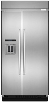 KBSD608ESS KitchenAid 48 Inch Built-in Side-by-Side Refrigerator - Stainless Steel