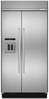 KBSD608ESS-SS-DISP KitchenAid 48 Stainless Steel 30 cu. ft. Built-in Side-by-Side Refrigerator