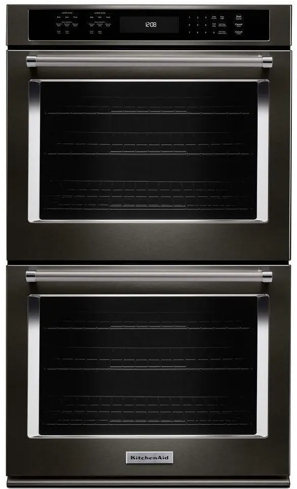 KODE500EBS KitchenAid 30 Inch Double Wall Oven with Convection - 10 cu. ft. Black Stainless Steel-1