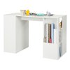 7550729 White Counter Height Craft Table with Storage - Crea -2