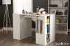 7550729 White Counter Height Craft Table with Storage - Crea -6