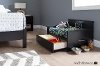3107185 Black Dog Bed with Storage - Step One-3