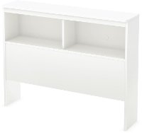 3050098 White Twin Bookcase Headboard - Libra