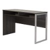 9026070 Gray Oak Desk with Storage - Interface -2