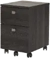 9026691 Interface Gray Oak 2 Drawer Mobile File Cabinet - South Shore
