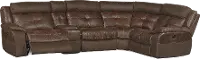 Denver Brown 5 Piece Console Power Reclining Sectional