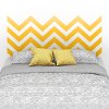 8050090K White Queen Storage Platform Bed with Yellow Decal Headboard (60 Inch) - Step One-2