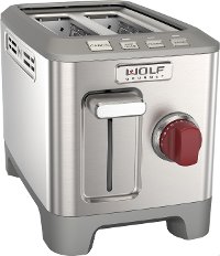 WGTR102S-SS-INDC Wolf Gourmet Stainless Steel 2-Slice Toaster