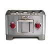 WGTR104S-SS-INDC Wolf Gourmet Stainless Steel 4-Slice Toaster