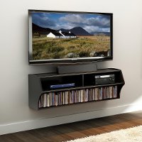 Black Wall Mounted A/V Console - Altus
