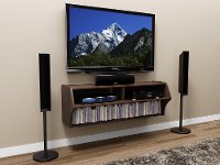 Espresso Wall Mounted A/V Console - Altus