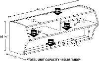Espresso Wall Mounted A/V Console - Altus-4
