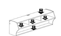 Black 60 Inch Wall Mounted A/V Console - Altus-3