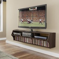 Espresso Wall Mounted A/V Console (60 Inch) - Altus