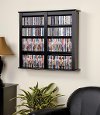 Black Floating Wall Mounted Media Storage