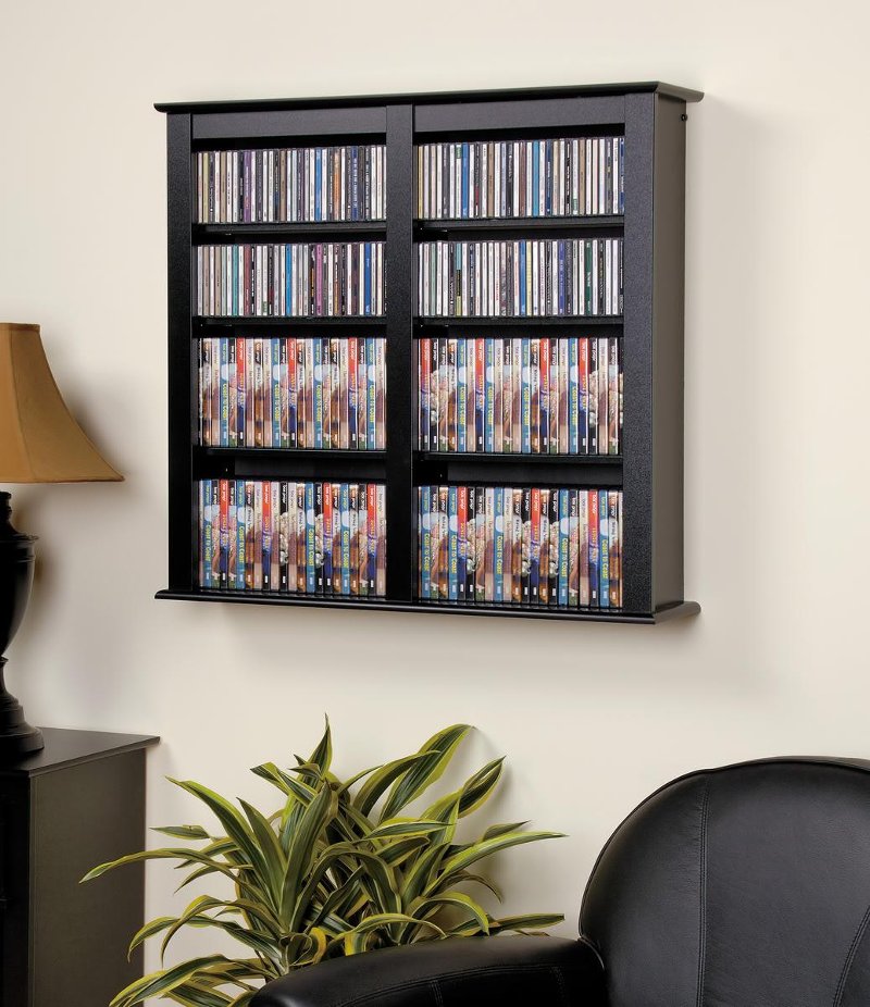 Black Floating Wall Mounted Media Storage Rc Willey Furniture