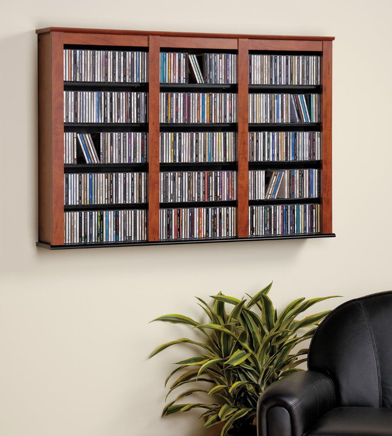 Cherry 47 Inch Wall Mounted Media Storage Rc Willey Furniture Store