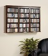 Espresso Wall Mounted Media Storage (47 Inch)