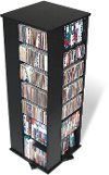 Black 4-Sided Spinner Media Tower