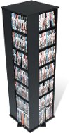 Black Large 4-Sided Spinner Media Tower