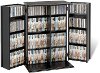 Black Small Locking Multimedia Storage Cabinet-1
