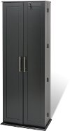 Black Large Locking Multimedia Storage Cabinet