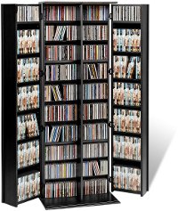 Black Large Locking Multimedia Storage Cabinet-2
