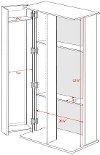 Black Large Locking Multimedia Storage Cabinet-3