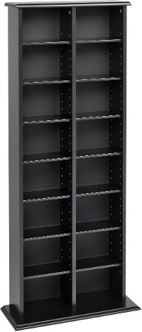 Black Double Multimedia Tower-2
