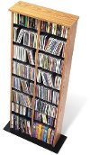 Oak Double Multimedia Tower