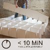 GR049-WAV_WHT Large White 49 Wave Cube Storage Bookcase - Organization-5