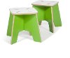 K2S001-GRN_WHT Green 2-Pack Kids Stools - Play Room/Kids-1