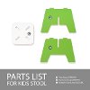K2S001-GRN_WHT Green 2-Pack Kids Stools - Play Room/Kids-6