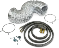 Dryer Kit with Metal Vent and 3 Prong Electrical Cord