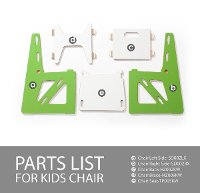 KC001-GRN_WHT Green Kids Chair - Play Room/Kids-4