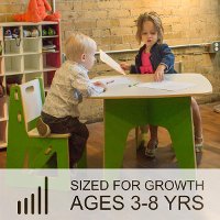 KC001-GRN_WHT Green Kids Chair - Play Room/Kids-6