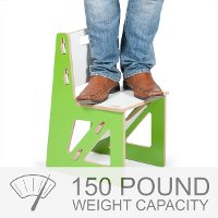 KC001-GRN_WHT Green Kids Chair - Play Room/Kids-8