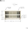 KSB001-WHT White Kids Cubby Shoe Bench - Play Room/Kids-2