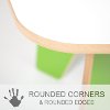 KT001-GRN_WHT Green Kids Table - Play Room/Kids-4