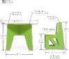 KT2C001-GRN_WHT Green Kids Table and 2 Chairs - Play Room/Kids-7