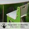 KT2C001-GRY_WHT Gray Kids Table and 2 Chairs - Play Room/Kids-2