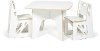 KT2C001-WHT White Kids Table and 2 Chairs - Play Room/Kids-1