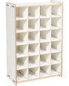 PSS001-WHT White Progressive Shoe Cubby - Shoe Storage-1