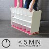 PSS001-WHT White Progressive Shoe Cubby - Shoe Storage-5