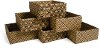 SB001-MD6 Diamond Pattern 6-Pack Decorative Storage Box (Small) - Shoe Storage-1